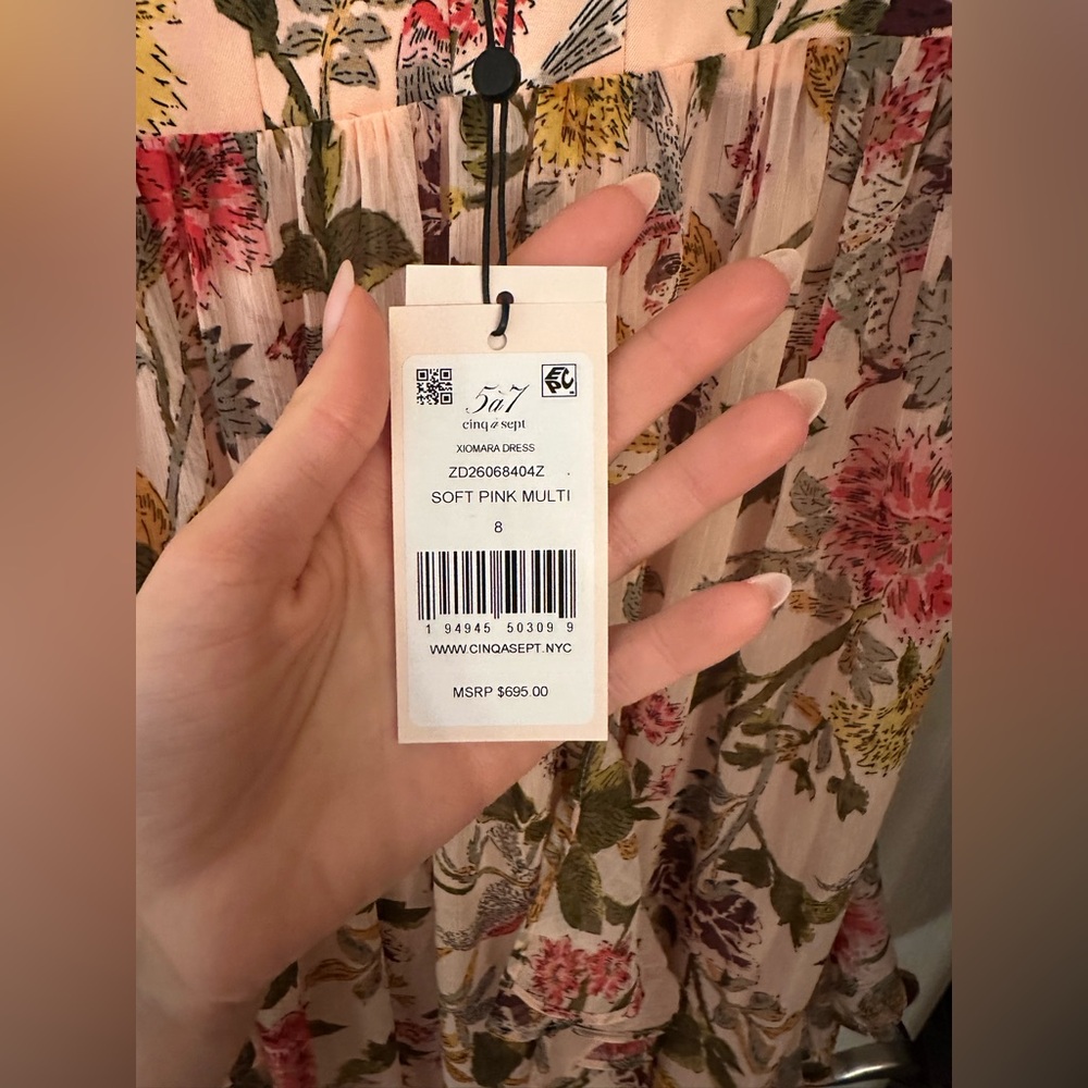 CINQ A SEPT XIOMARA FLORAL DRESS - Picture 11 of 12